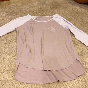 Tan Shirt With White Sleeves